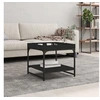 Image de Salontafel 49,5x49,5x45 cm bewerkt hout zwart832808