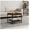 Image de Table basse chêne marron 49,5x49,5x45 cm bois d'ingénierie832812