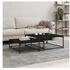 Image de Tables basses gigognes 2 pcs noir bois d'ingénierie832818