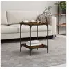 Image de Table basse chêne fumé 40x40x55 cm bois d ingénierie