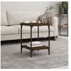 Image de Table basse chêne marron 40x40x55 cm bois d ingénierie