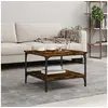 Image de Table basse chêne fumé 55x55x40 cm bois d ingénierie