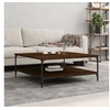 Image de Table basse chêne marron 100x100x40 cm bois d'ingénierie832847