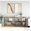 Image de Wandtafel 160x30x75 cm bewerkt hout en ijzer sonoma eikenkleur832849