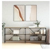 Image de Table console chêne sonoma 200x30x75cm bois d'ingénierie et fer832859
