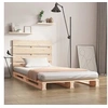 Image de Cadre de lit 90x190 cm Bois de pin massif Simple 3190495