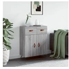 Image de Buffet sonoma gris 69,5x34x90 cm bois d'ingénierie827954
