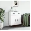 Image de Buffet blanc 69,5x34x90 cm bois d'ingénierie827972