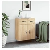 Image de Buffet, Armoire avec Pieds, Meuble de Rangement avec Portes, Organisateur de Salon Intérieur, Moderne, Chêne Sonoma Bois d'Ingénierie