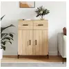Image de Buffet, Armoire avec Pieds, Meuble de Rangement avec Portes, Organisateur de Salon Intérieur, Moderne, Chêne Sonoma Bois d'Ingénierie