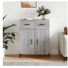 Image de Buffet sonoma gris 69,5x34x90 cm bois d ingénierie