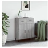 Image de Buffet, Armoire avec Pieds, Meuble de Rangement avec Portes, Organisateur de Salon Intérieur, Moderne, Sonoma Gris Bois d'Ingénierie