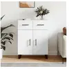 Image de Buffet blanc 69,5x34x90 cm bois d ingénierie