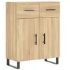Image de Buffet chêne sonoma 69,5x34x90 cm bois d'ingénierie