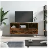 Image de Meuble TV chêne fumé 102x36x50 cm bois d'ingénierie829033