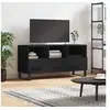 Image de Meuble TV noir 102x36x50 cm bois d ingénierie