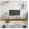 Image de Meuble TV gris béton 150x36x30 cm bois d'ingénierie829128