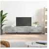 Image de Meuble TV gris béton 150x36x30 cm bois d ingénierie