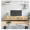 Image de Meuble TV, Armoire de Télévision avec 3 Tiroirs, Meuble Télé avec Pieds Salon Salle de Séjour, Moderne, Chêne Sonoma Bois d'Ingénierie