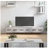 Image de Meuble TV gris béton 150x36x30 cm bois d ingénierie