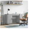 Image de Bureau gris béton 140x50x75 cm bois d ingénierie