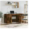 Image de Bureau chêne fumé 140x50x75 cm bois d'ingénierie