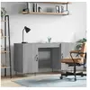 Image de Bureau sonoma gris 140x50x75 cm bois d ingénierie