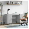 Image de Bureau gris béton 140x50x75 cm bois d ingénierie