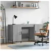 Image de Bureau sonoma gris 140x50x75 cm bois d ingénierie