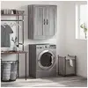 Image de Armoire murale sonoma gris 69,5x34x90 cm bois d'ingénierie
