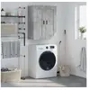 Image de Armoire murale gris béton 69,5x34x90 cm bois d'ingénierie830400