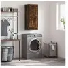 Image de Armoire murale chêne fumé 34,5x34x90 cm bois d'ingénierie