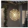 Image de Etoile Rayonnante de Noël 140 LED 2 pcs, Ornement Lumineux de Vacances, Eclairage de Noël, Décoration de Fête Intérieur Extérieur, Blanc Chaud 17 cm