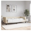 Image de Lit de repos crème 90x200 cm tissu 353987