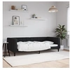 Image de Lit de repos noir 90x200 cm velours 354012