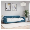 Image de Lit de repos bleu 80x200 cm velours 354050