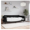 Image de Lit de repos noir 90x200 cm velours 354090