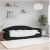 Image de Lit de repos noir 80x200 cm velours 354133