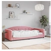 Image de Lit de repos rose 100x200 cm velours 354146