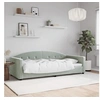 Image de Lit de repos gris clair 90x190 cm velours 354149