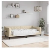 Image de Lit de repos crème 90x200 cm tissu 354165