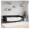 Image de Lit de repos noir 90x190 cm tissu 354173