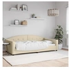 Image de Lit de repos crème 100x200 cm tissu 354192