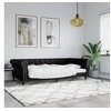 Image de Lit de jour noir 100x200 cm similicuir 354230