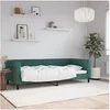 Image de Slaapbank 90x200 cm fluweel donkergroen354246