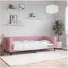 Image de Lit de repos rose 90x200 cm velours 354247