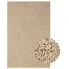 Image de Vloerkleed ZIZUR binnen en buiten 160x230 cm jute look364833