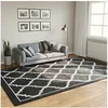 Image de Vloerkleed wasbaar anti-slip 190x300 cm zwart en wit136607