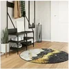 Image de Vloerkleed wasbaar anti-slip à~ 120 cm meerkleurig136614