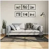 Image de Vloerkleed wasbaar anti-slip 120x180 cm zwart en goudkleurig136617